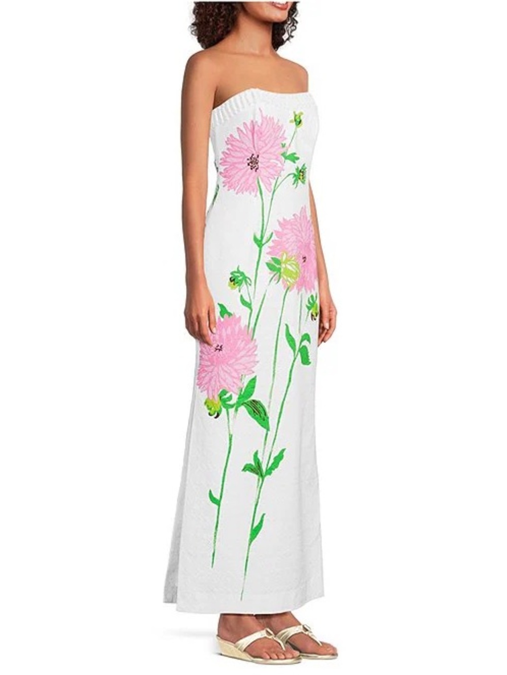 Lilly Pulitzer Elyse Floral Jacquard Strapless Maxi Dress - Picture 6 of 12